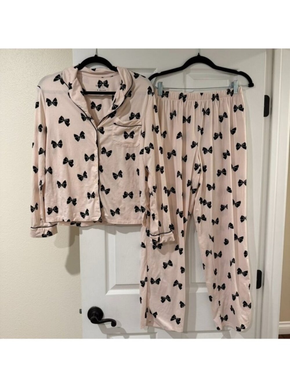 Kate Spade New York Long Sleeve Pants Pajama Set Size Medium